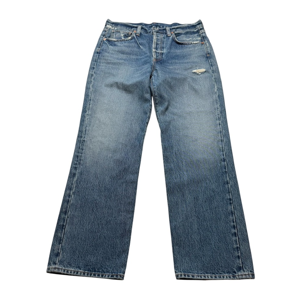CITIZENS OF HUMANITY Annina Wide Leg Blue Distressed Women's Size 27